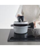 2 Maniques magnétiques en silicone noires - 9.2x7x7.2 cm