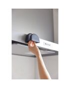 2 Maniques magnétiques en silicone noires - 9.2x7x7.2 cm