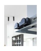 2 Maniques magnétiques en silicone noires - 9.2x7x7.2 cm