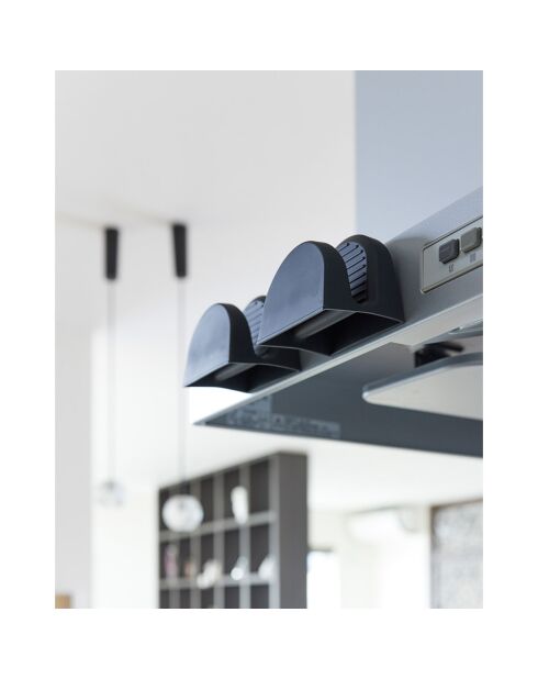 2 Maniques magnétiques en silicone noires - 9.2x7x7.2 cm