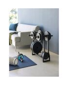 Support pour haltères noir - 52x17x54.3 cm