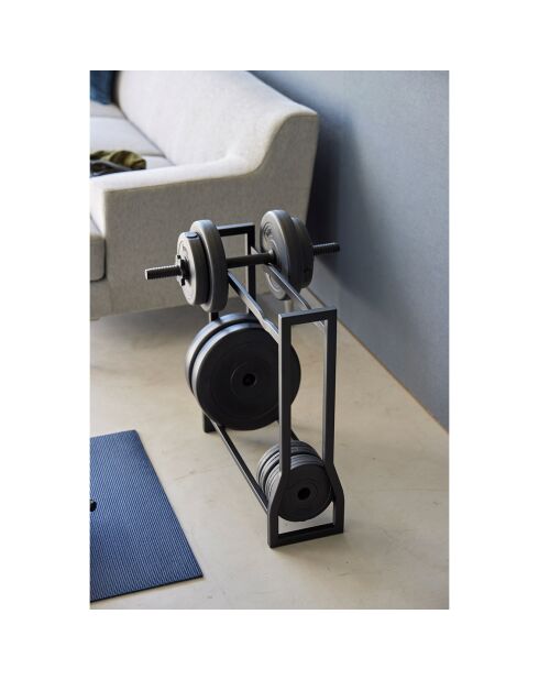 Support pour haltères noir - 52x17x54.3 cm