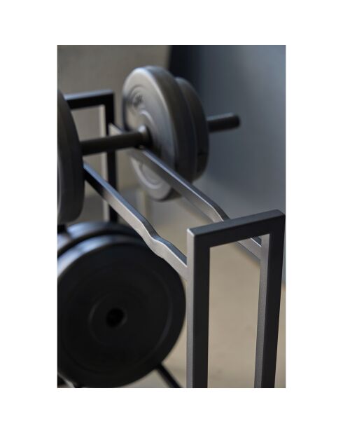 Support pour haltères noir - 52x17x54.3 cm