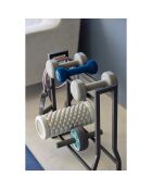 Support pour haltères noir - 52x17x54.3 cm