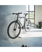 Support à vélos blanc - 38x33x94 cm