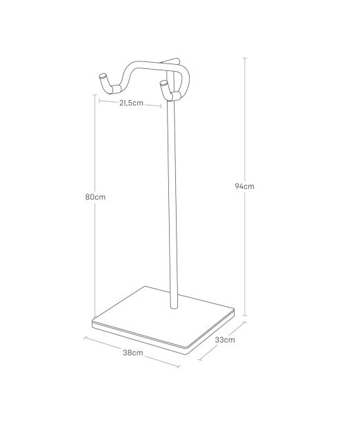 Support à vélos blanc - 38x33x94 cm