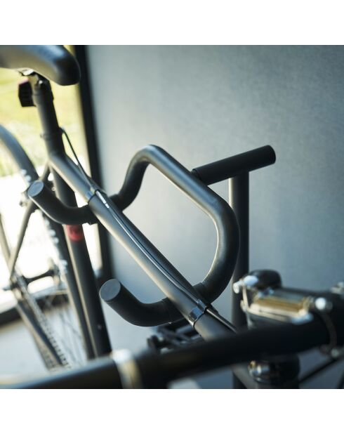 Support à vélos noir - 38x33x94 cm