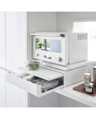 Encimera corredera con cajón blanco - 45x39,3-64x13,5 cm