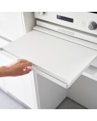 Encimera corredera con cajón blanco - 45x39,3-64x13,5 cm