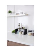 Etagère de cuisine empilable  noir - 30.5x14x14 cm