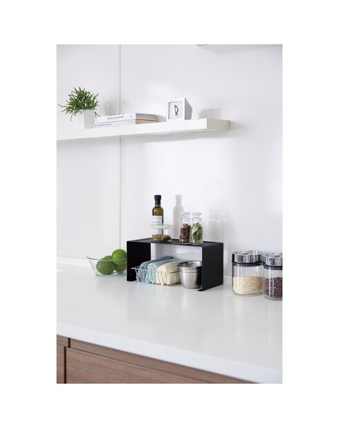 Etagère de cuisine empilable  noir - 30.5x14x14 cm