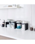 Etagère de cuisine empilable  noir - 30.5x14x14 cm