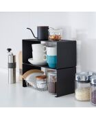 Etagère de cuisine empilable  noir - 30.5x14x14 cm