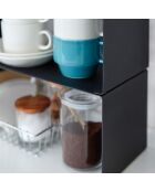 Etagère de cuisine empilable  noir - 30.5x14x14 cm