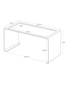 Etagère de cuisine empilable  noir - 30.5x14x14 cm