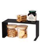 Etagère de cuisine empilable  noir - 30.5x14x14 cm