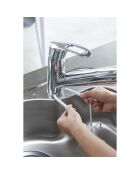 Porte-éponges double à suspendre blanc - 6x16x15.5 cm