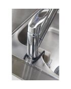 Porte-éponges double à suspendre noir - 6x16x15.5 cm