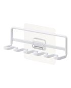 Weißer Zahnbürstenhalter - 12,5 x 3,5 x 4 cm