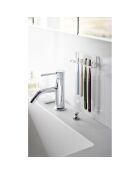 Weißer Zahnbürstenhalter - 12,5 x 3,5 x 4 cm