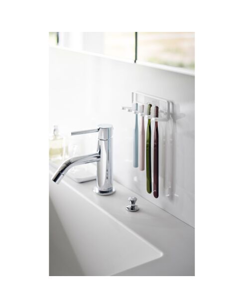 Porte-brosse à dents blanc - 12.5x3.5x4 cm