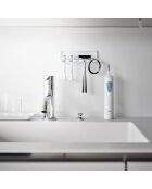 Weißer Zahnbürstenhalter - 12,5 x 3,5 x 4 cm