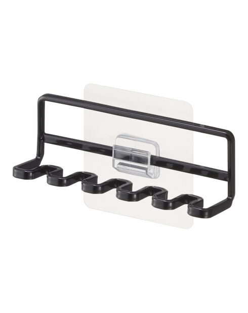Porte-brosse à dents noir - 12.5x3.5x4 cm