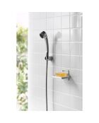 Weiße Seifenschale - 12x8,5x7,8 cm