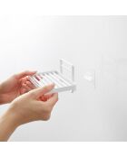 Weiße Seifenschale - 12x8,5x7,8 cm