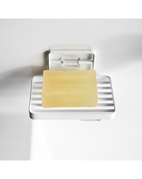 Witte zeepbak - 12x8,5x7,8 cm