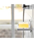 Weiße Seifenschale - 12x8,5x7,8 cm