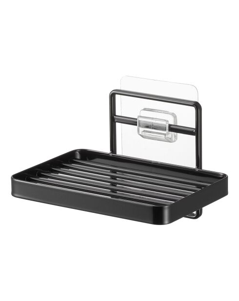 Zeepbakje zwart - 12x8,5x7,8 cm