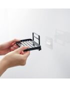 Zeepbakje zwart - 12x8,5x7,8 cm