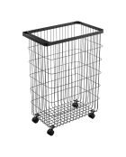 Panier à linge avec angles noir - 28x46.5x61 cm