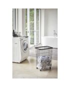 Panier à linge avec angles noir - 28x46.5x61 cm