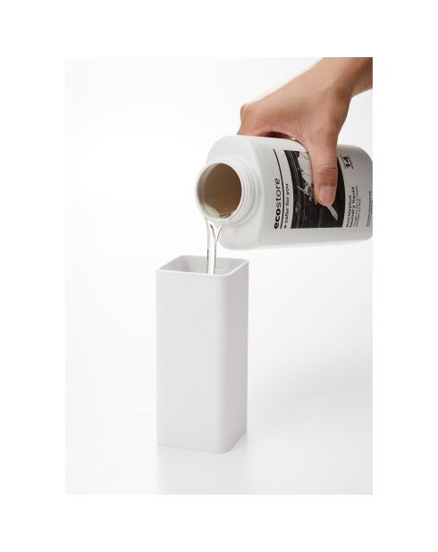 Witte zeepdispenser - 5,5x7,5x19,5 cm