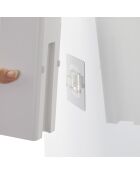 Weißer Seifenspender - 5,5 x 7,5 x 19,5 cm