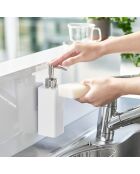 Weißer Seifenspender - 5,5 x 7,5 x 19,5 cm