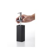 Distributeur de savon noir - 5.5x7.5x19.5 cm