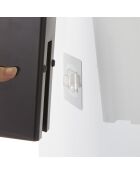 Distributeur de savon noir - 5.5x7.5x19.5 cm