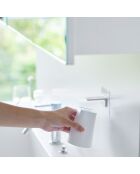 Weißer Glashalter - 7x7x9,5 cm