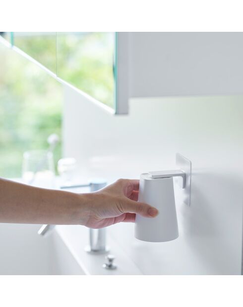 Support de verre blanc - 7x7x9.5 cm