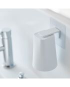 Weißer Glashalter - 7x7x9,5 cm