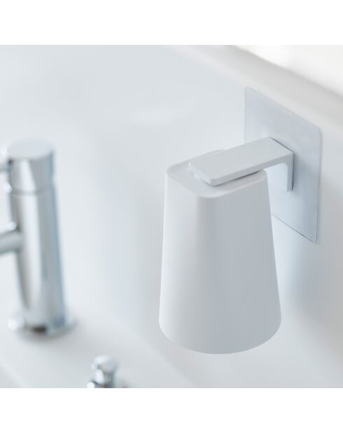 Support de verre blanc - 7x7x9.5 cm