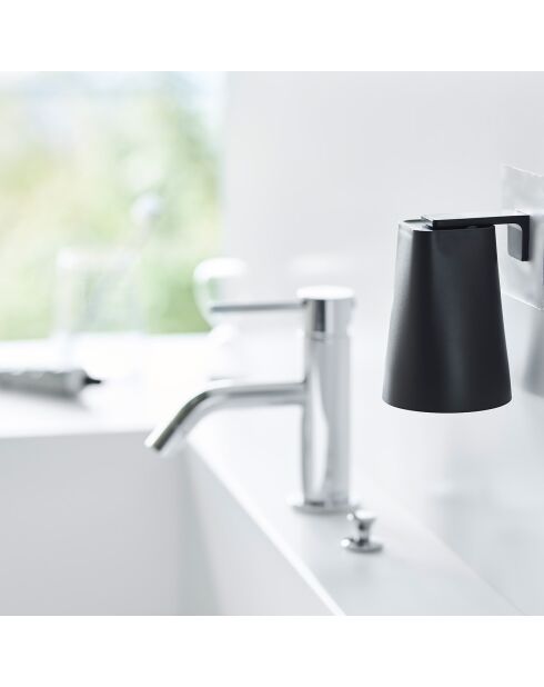 Support de verre noir - 7x7x9.5 cm