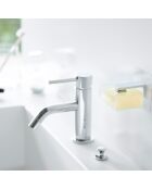 Porte-savon avec aimant blanc - 7x5.5x7 cm