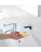 Portasapone con magnete nero - 7x5,5x7 cm