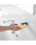 Portasapone con magnete nero - 7x5,5x7 cm