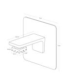 Portasapone con magnete nero - 7x5,5x7 cm