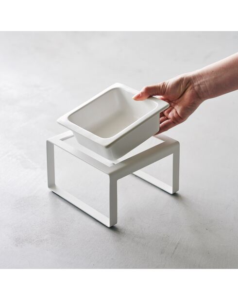 Witte schaal - 15x15,5x10 cm